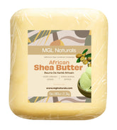 Beurre-karite-africain brut ivoire MGL Naturals, peau hydratée et texture lisse prête à l’application