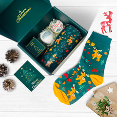 Bougie MHSMHL Noël pour créer une ambiance chaleureuse à la maison.