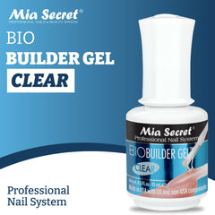 Mia Secret Gel de construction clair – texture adaptée aux extensions sur ongles.