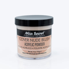 Mia Secret – poudre acrylique Cover Nude Blush prête à l’emploi, finition naturelle.