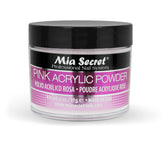 Mia Secret poudre acrylique rose 2 oz, conteneur pratique pour une application précise