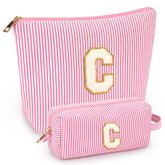 Trousse de maquillage mibasies rose, rangement pratique pour voyage.