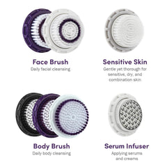Brosse visage Soniclear Michael Todd pour un nettoyage quotidien efficace.