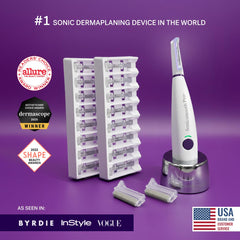 Lames diamantées et exfoliation Microsmooth du Sonicsmooth Pro+ pour peau plus douce
