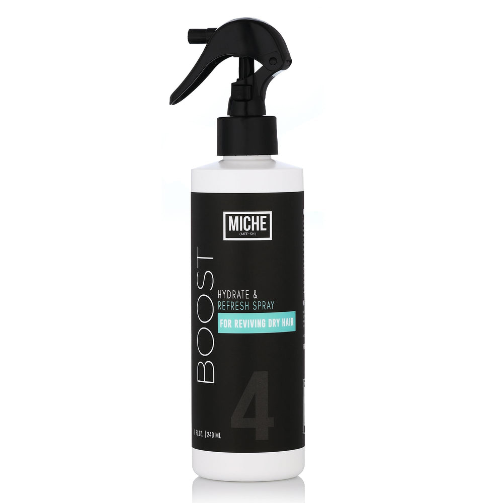 Miche Beauty Boost: bouteille spray hydratante pour rafraîchir les cheveux entre les lavages.