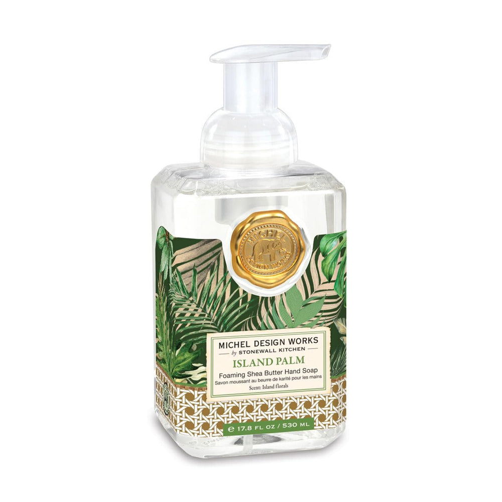 Michel Design Works - bouteille-pompe île-palmes pour lavage des mains doux et parfumé