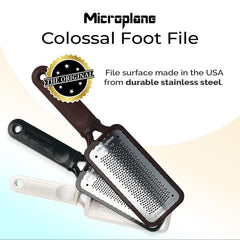 Microplane Colossal Raspe-Pied Lames Ultra Affûtées, précision pour peau morte