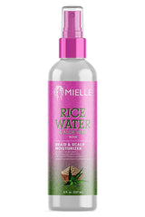 Mielle eau de riz et aloe, bouteille 8oz, pack de 2, hydratation du cuir chevelu.