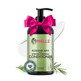 Bouteille Mielle Organics romarin-menthe, conditionneur rafraîchissant pour le cuir chevelu.