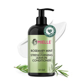 Mielle Organics Soin sans rinçage Menthe-Romarin, hydratation légère pour boucles.