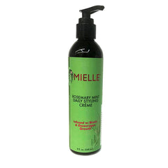 Gel pour les bords Romarin Menthe, pot, lisse les contours et assure une chevelure nette.