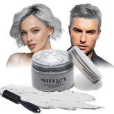 Mifeloy cire-colorante-cheveux-gris-pinceau inclus pour application précise.