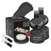Poudre ombrage Mifeloy pour racines noires, couverture rapide et naturelle.