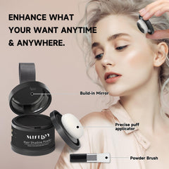 Kit portable Mifeloy poudre cheveux, retouche rapide en voyage.