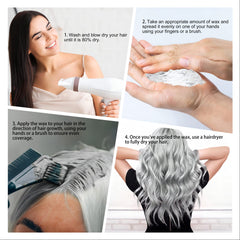 Pommade coiffante Mifeloy couleur gris argenté pour style durable