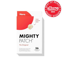 Mighty Patch Original worn at night to combat pimples while you sleep.