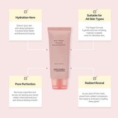 MIGUHARA Rose Collagen : eau de rose hydratante, texture douce pour peau rafraîchie.