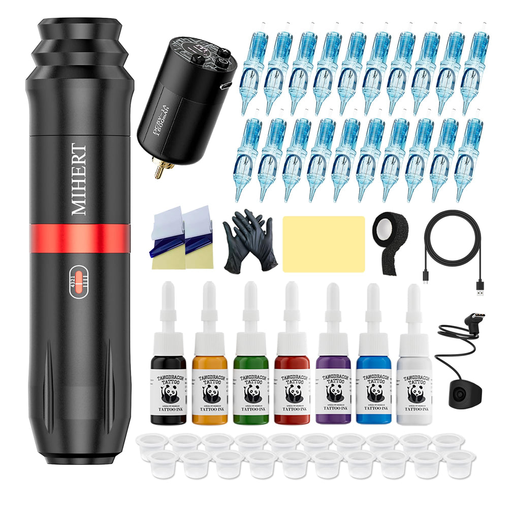 Kit MIHERT tatouage complet prêt à démarrer votre apprentissage.
