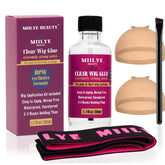 MIILYE BEAUTY colle-cheveux claire pour perruques frontales