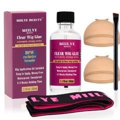 MIILYE BEAUTY colle-cheveux claire pour perruques frontales