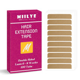 MIILYE pastilles adhésif extension cheveux 100 : tenue durable et discrète sous les cheveux.