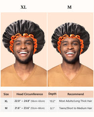 mikimini bonnet noir double couche étanche protège les cheveux contre l'eau.