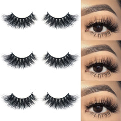 Cils vison Mikiwi D327, look dramatique durable pour soirées.
