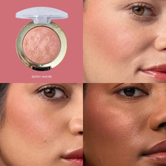 Milani Baked Blush matte rose finish delivers natural cheek color