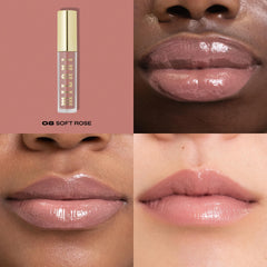 Milani Brillant Lèvres nuancier 16 teintes neutres et roses.