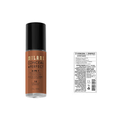 Texture crème Milani Conceal + Perfect pour un fini homogène et lumineux.