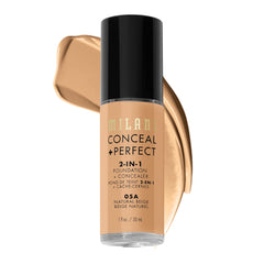 Milani Conceal + Perfect en bouteille avec couverture naturelle et durable.