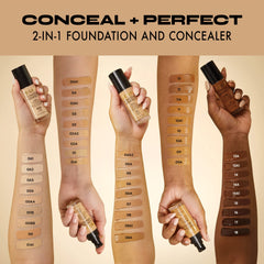 Milani Conceal + Perfect offre une finition satinée naturelle.