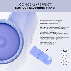 Milani Conceal + Perfect Primer, application sur le visage pour préparer le maquillage.