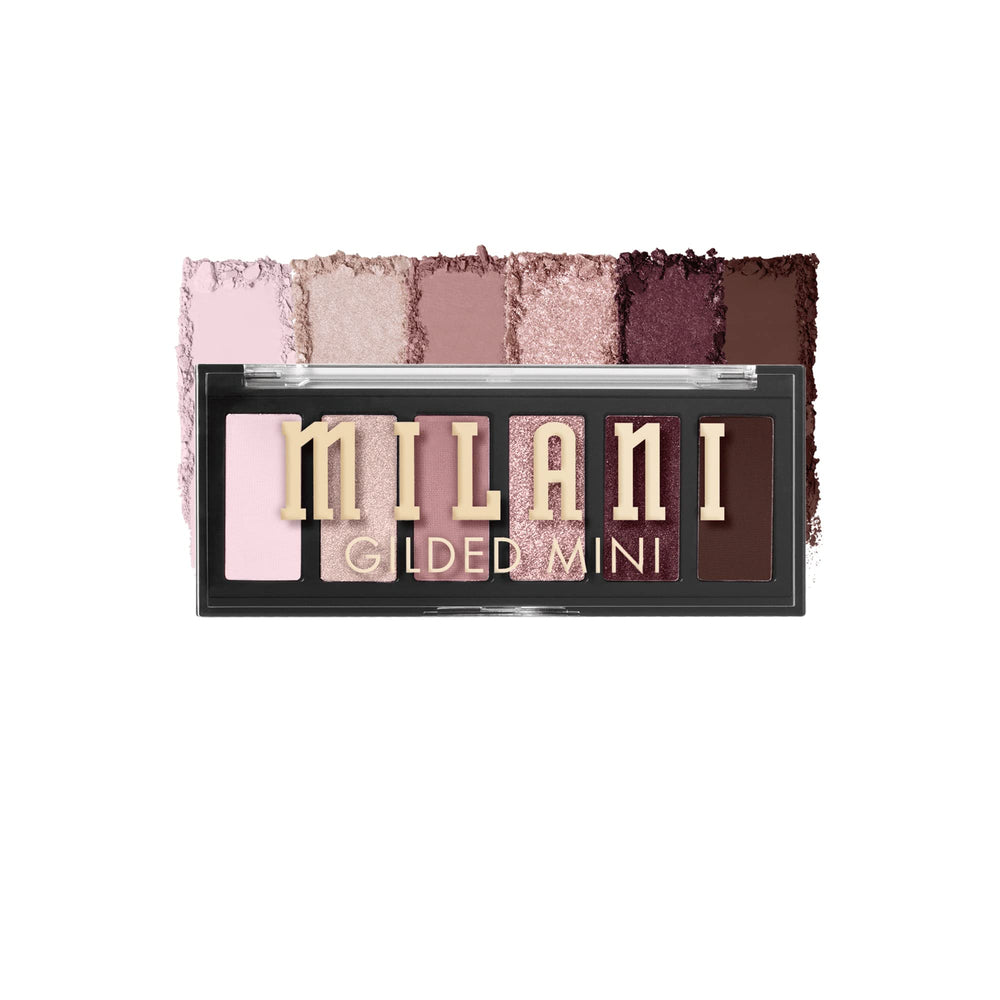 Milani Gilded Mini palette ouverte avec six teintes mates et irisées pour des looks polyvalents