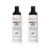 Milani Make It Dewy, flacon-pompe montrant l'hydratation lumineuse prête à l'emploi.