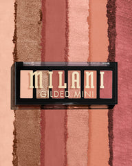 Couleurs rosées harmonieuses sur Milani Mini, teintes mates et satinées.