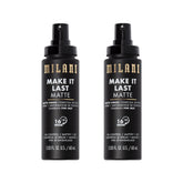 Milani setting-spray-charbon-mat, bouteille vue de face offre une fixation longue durée.