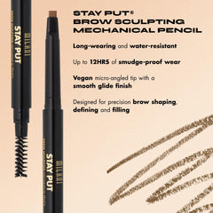 Milani Stay Put: teinte brun foncé pour des sourcils plus intenses.