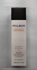 Milbon Huile anti-frisottis – bouteille élégante, contrôle l'humidité et protège contre la chaleur.