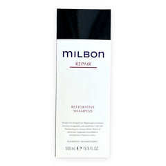 Milbon Repair Shampoo, emballage grand format, pratique pour une routine capillaire durable et économique.