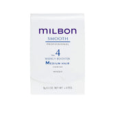 Soin hebdomadaire Milbon Signature Smooth No.4 pour cheveux moyens, flacon prêt à l’emploi.