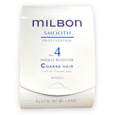 Milbon Smooth No4 Booster — flacon pour cheveux épais, texture potentiellement plus lisse