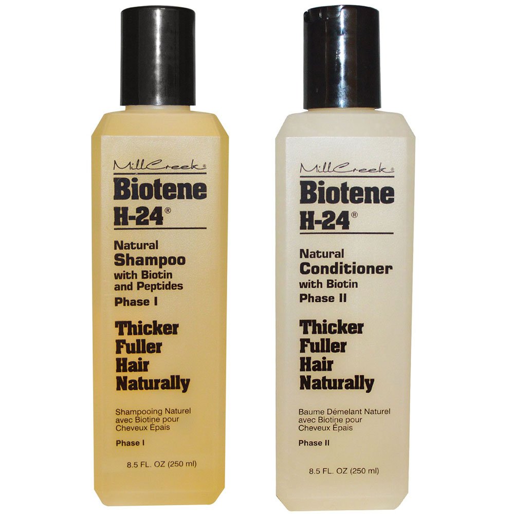 Mill Creek Biotene H-24 shampoing — bouteille, hydratation en profondeur pour cheveux sensibles