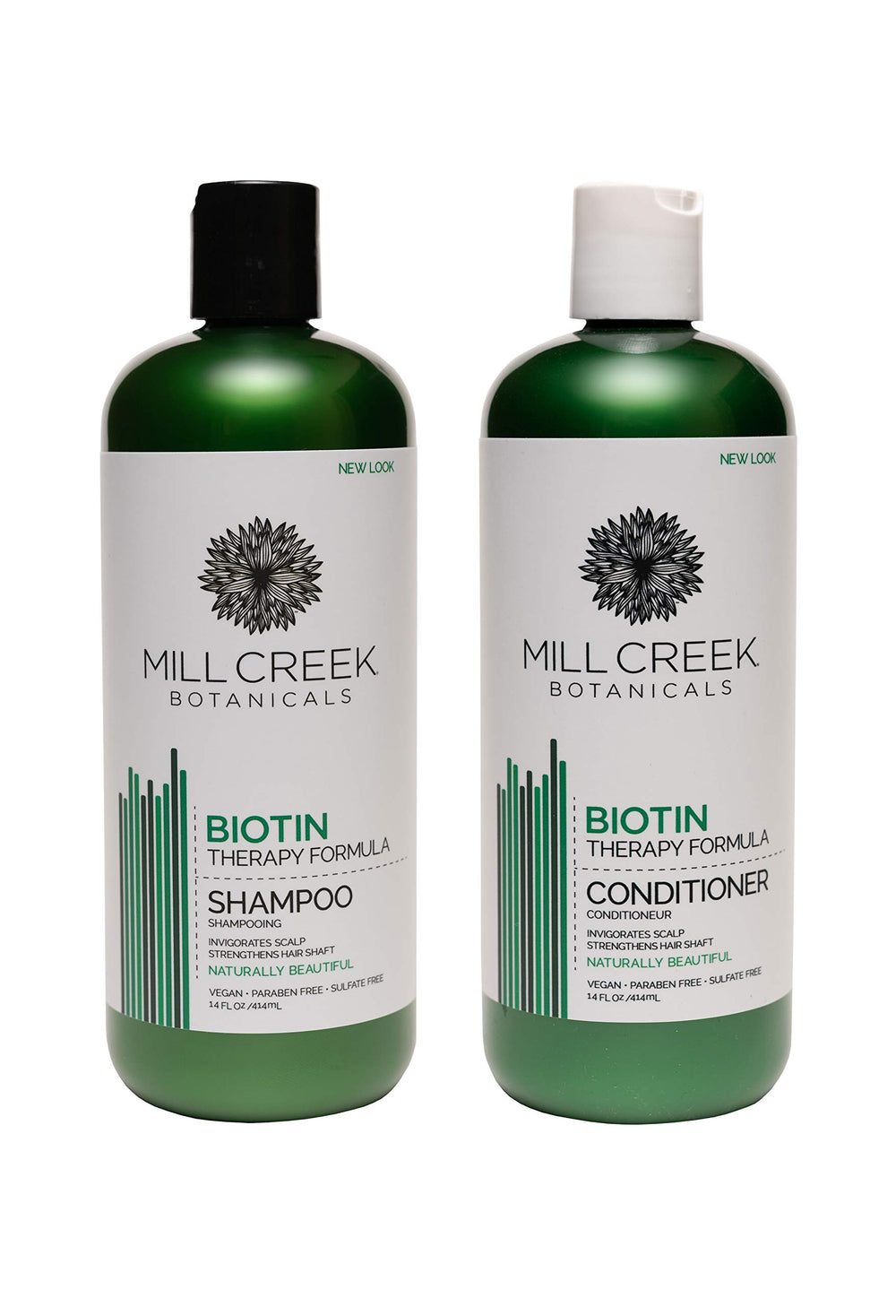 Flacon Mill Creek Botanicals Biotine: soin capillaire nourrissant pour renforcer les cheveux