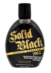 Millennium Tanning Solid Black 200X : protection des tatouages et couleur du bronzage.