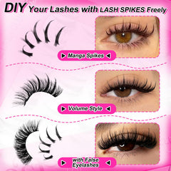 MilyBest Lash Clusters courbe D curl lisse, durable et confortable pour un regard naturel.