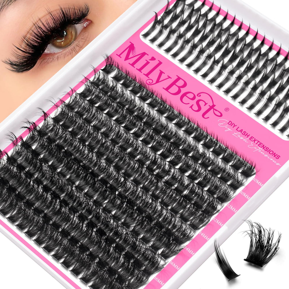 MilyBest Lash Clusters volume 3D pour un regard plus dense toute la journée.