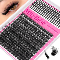 MilyBest Lash Clusters volume 3D pour un regard plus dense toute la journée.