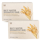 Barre Shampoing Mimosu eau riz fermenté pour cheveux plus forts