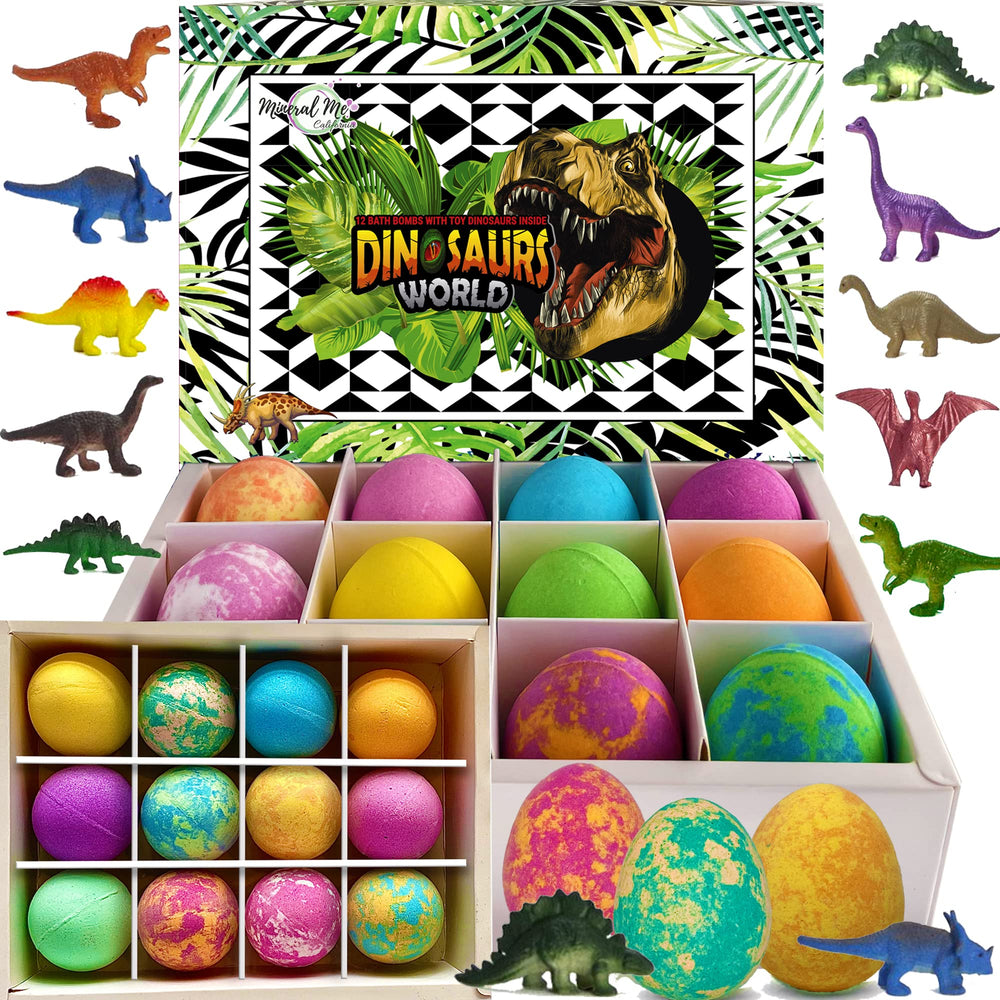 Mineral Me California – boules bain dino avec surprise, expérience ludique pour enfants